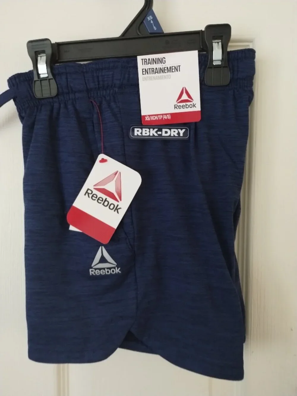 Reebok Medieval Blue Heather boy shorts ,size-XS (4-5)